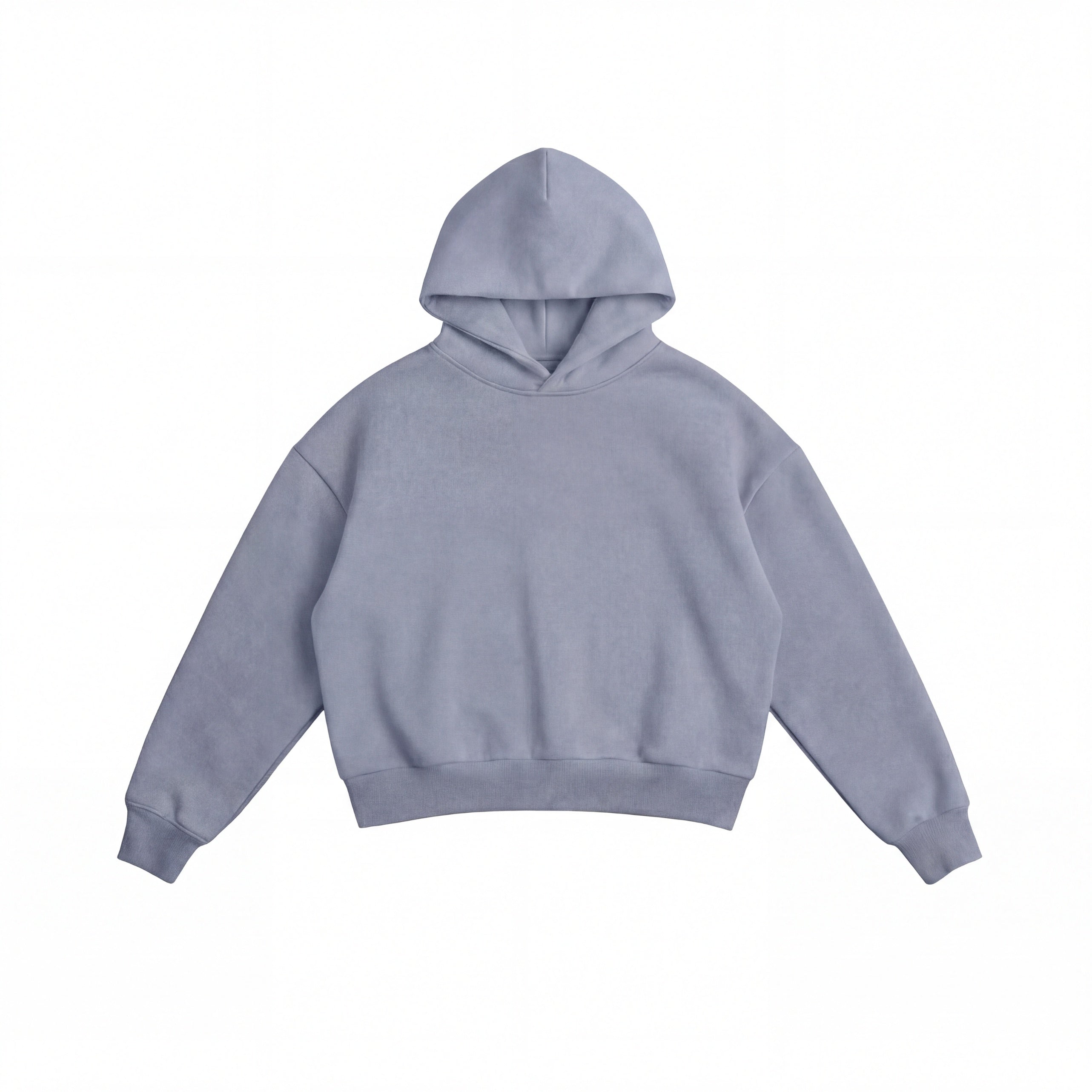 Støvblå hettegenser